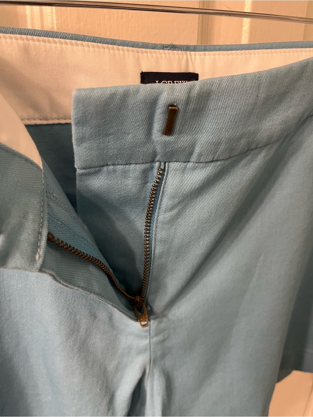 New With Tags J. Crew Factory 3.5" Classic Chino Shorts Blue Size 14 - Picture 3 of 9